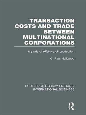cover image of Transaction Costs & Trade Between Multinational Corporations (RLE International Business)